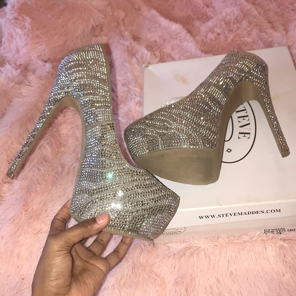 Steve madden DYVINAL pewter heel